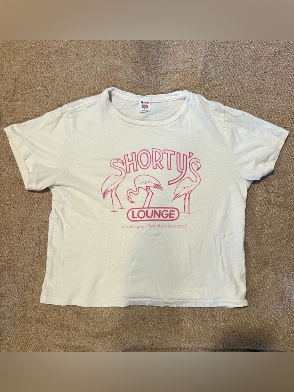 Re/Done Women's Classic Shorty White Tee